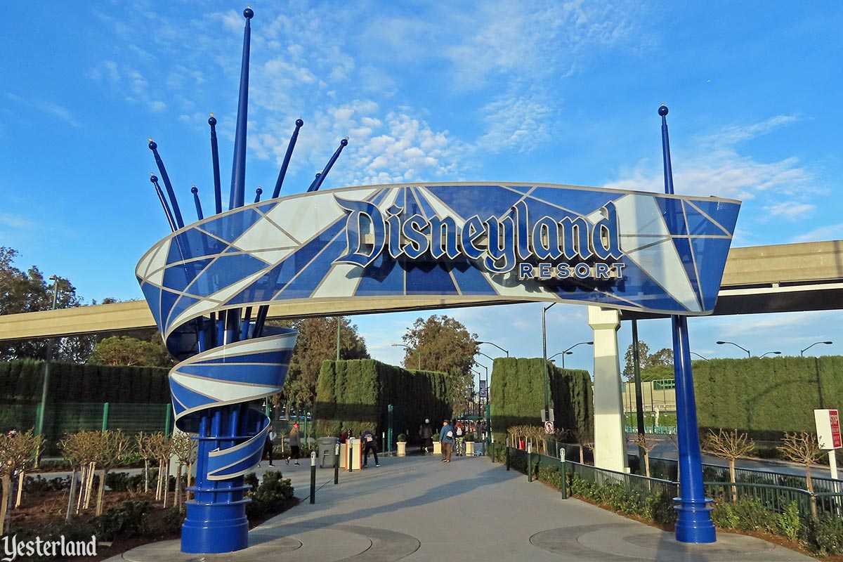 Disneyland Harbor Blvd. sign in 2023