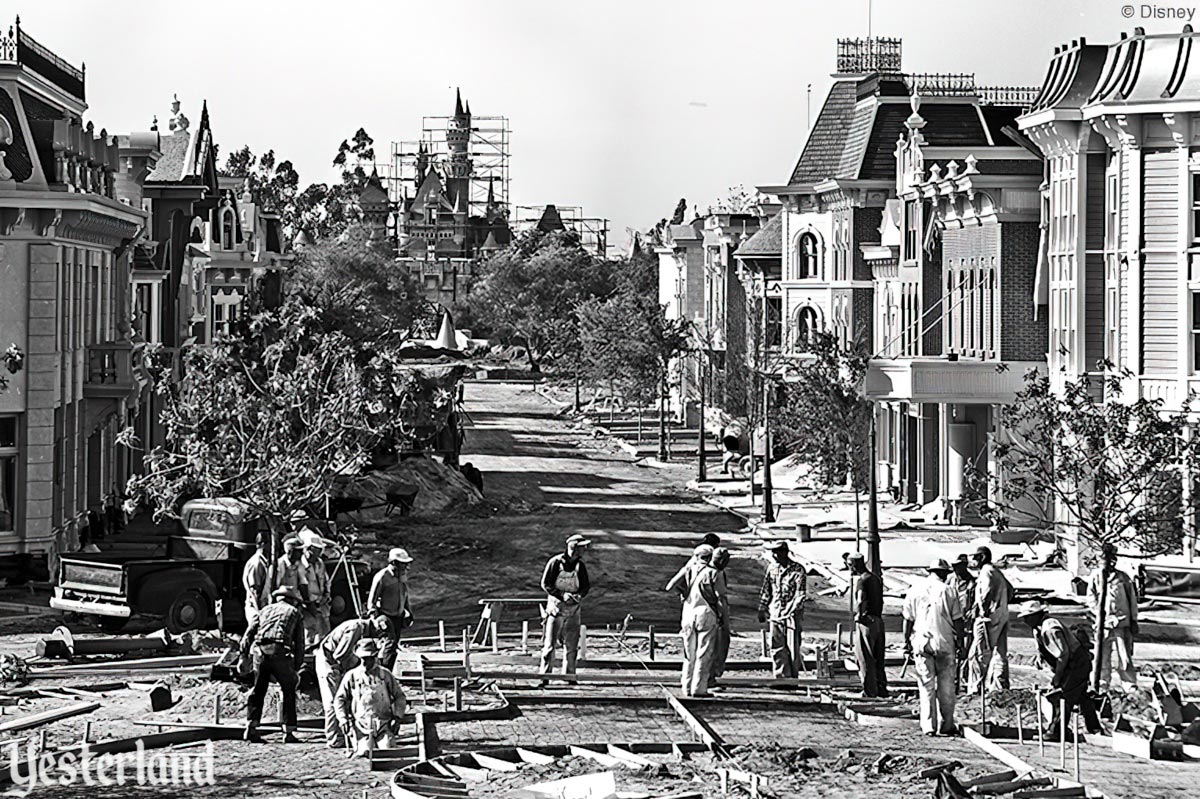 Disneyland construction in 1955