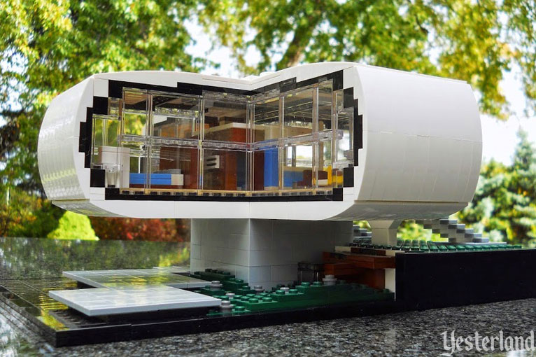 LEGO model of the House of the Future at Disneyland