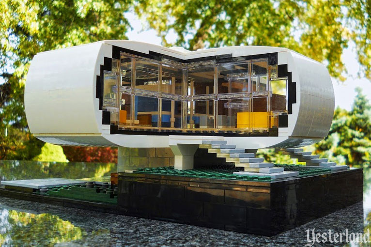 LEGO model of the House of the Future at Disneyland