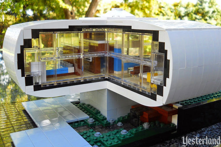 LEGO model of the House of the Future at Disneyland