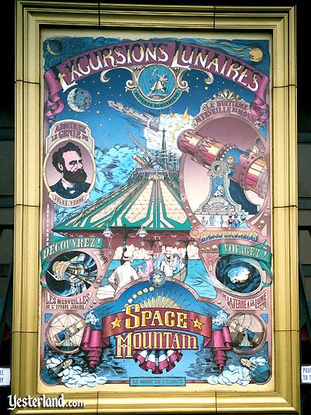 Photo of Space Mountain poster at Disneyland Paris: 2001 by Werner Weiss