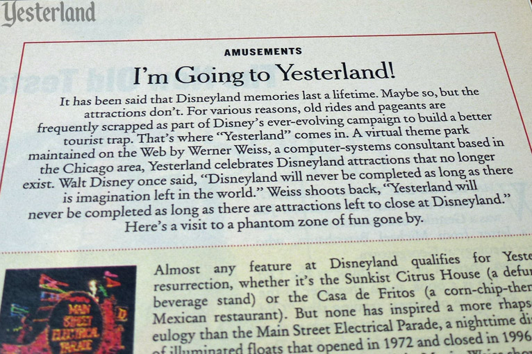 Yesterland’s 25th Anniversary