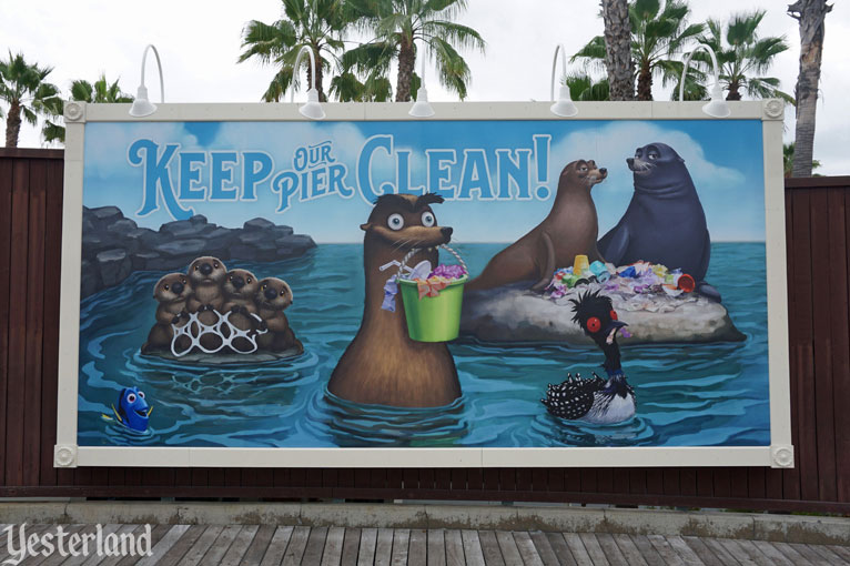 Billboards of Pixar Pier at Disney California Adventure