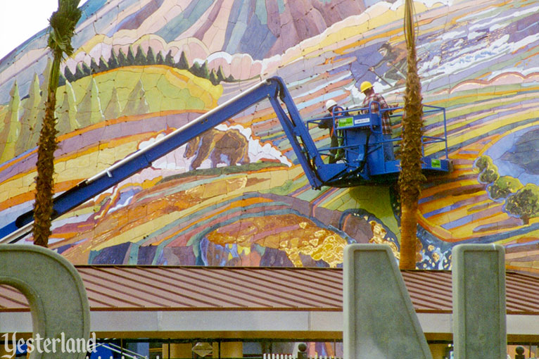 Installation of Ceramic Mural at entrance to Disney's California Adventure