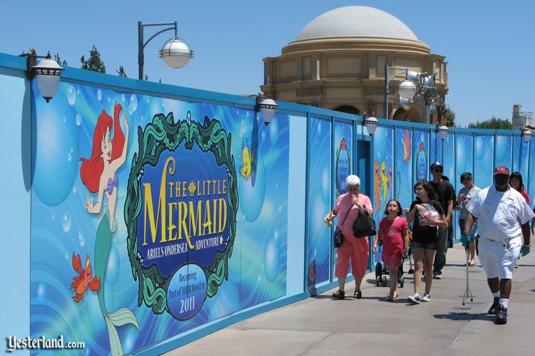 construction wall at Disney's California Adventure