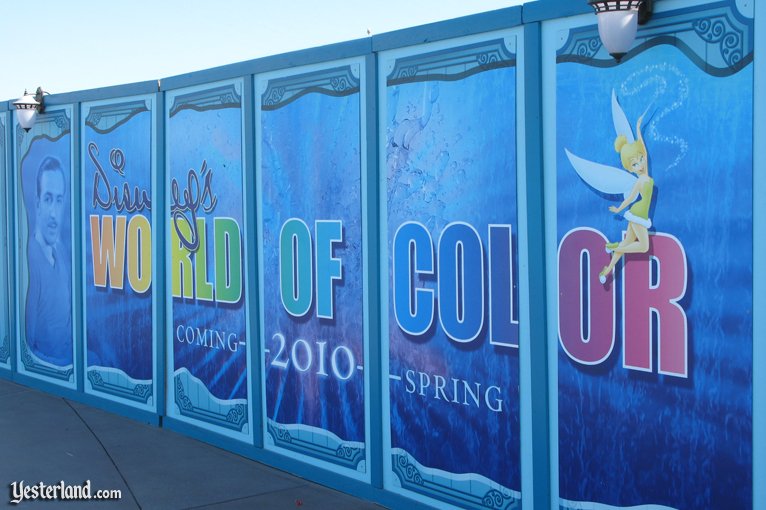 construction wall at Disney's California Adventure