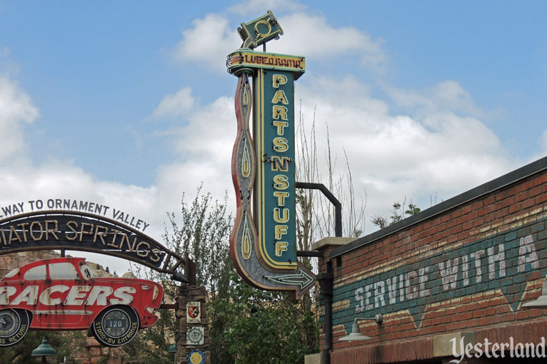 Lube-O-Rama in Cars Land at Disney California Adventure