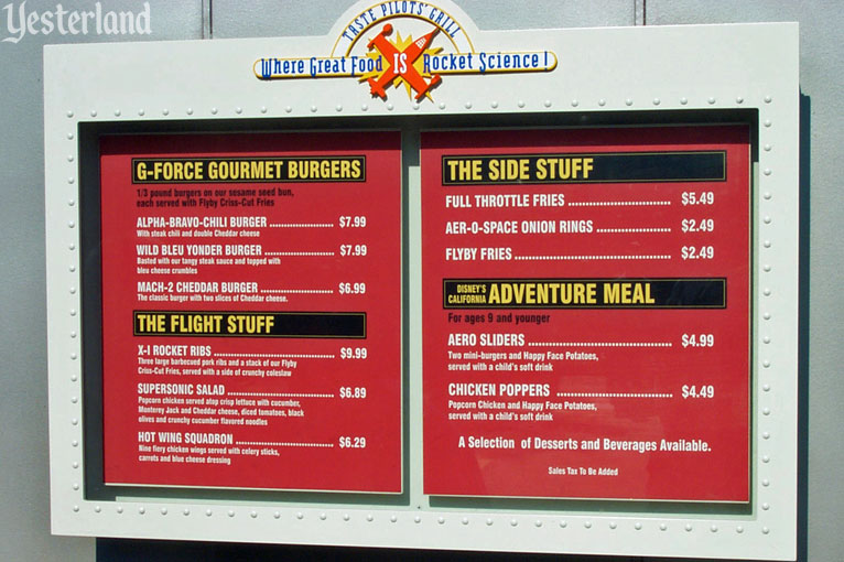 Taste Pilots’ Grill at Disney’s California Adventure