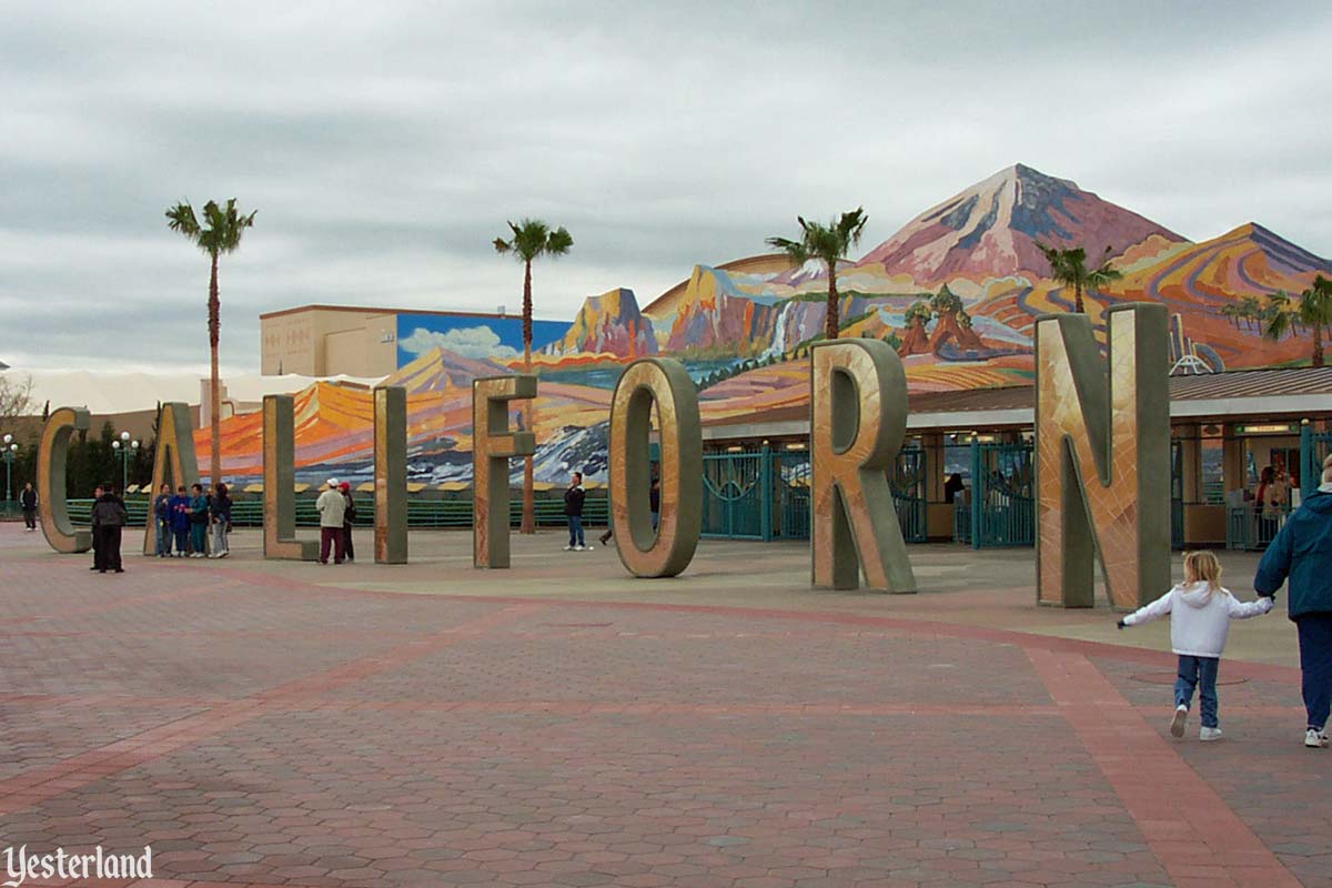 Strolling through Disney California Adventure, February 2001