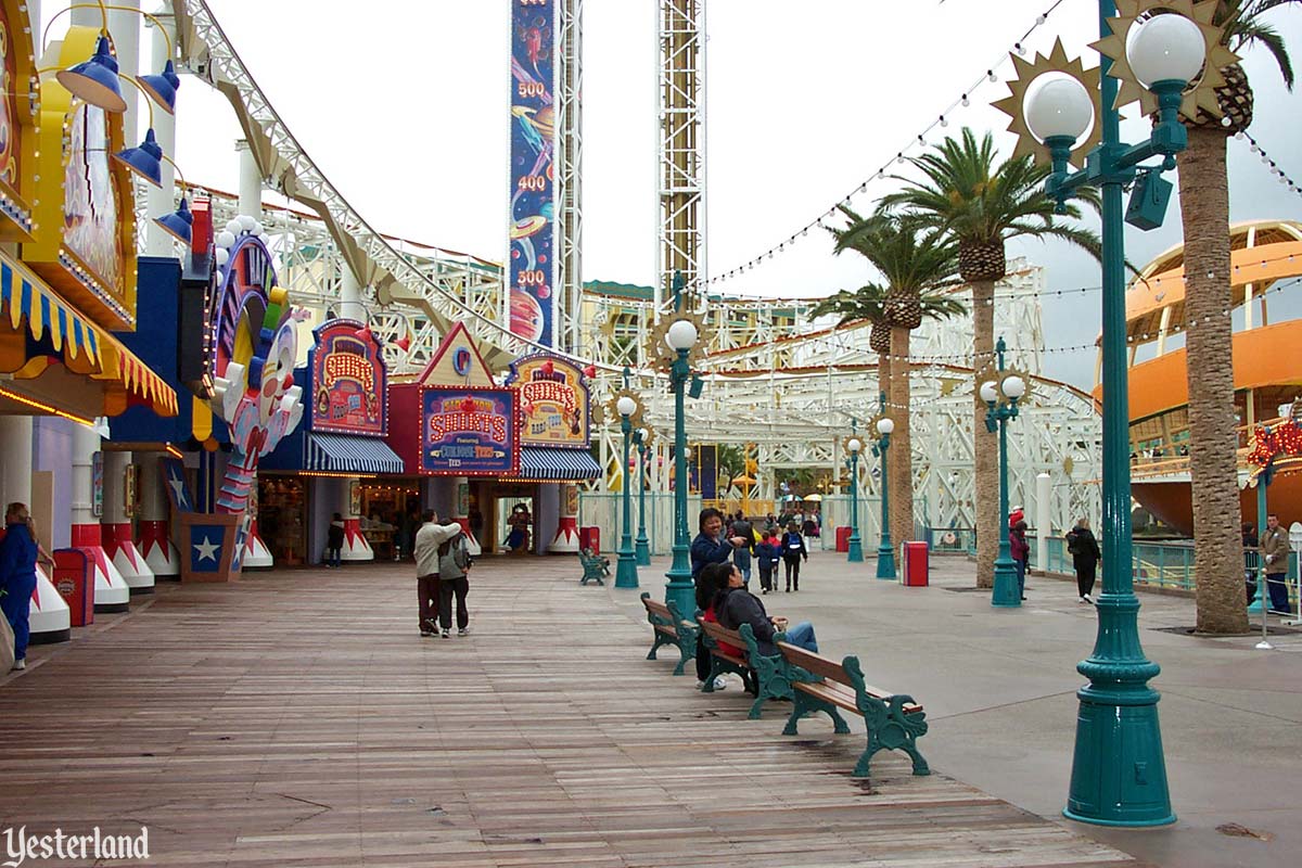 Strolling through Disney California Adventure, February 2001