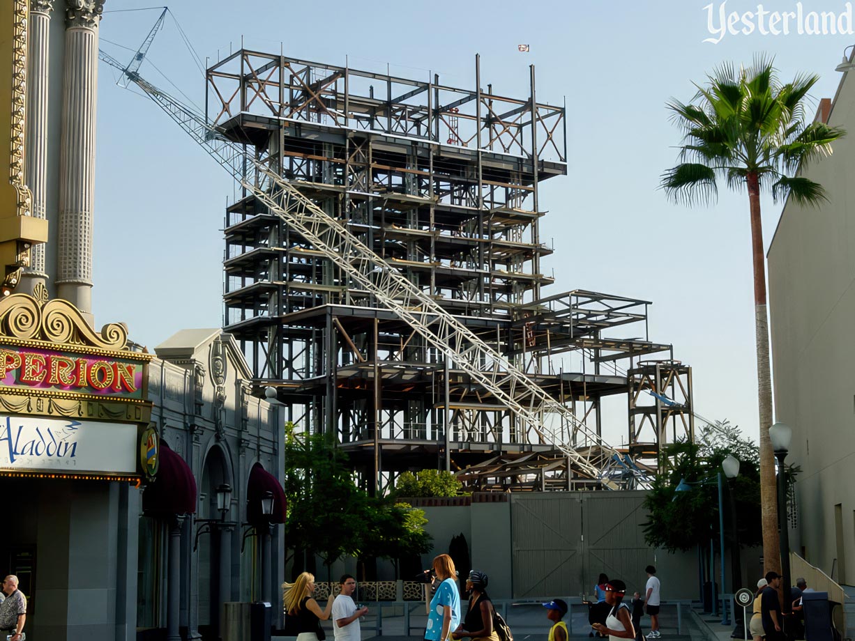 Construction of The Twilight Zone Tower of Terror at Disney’s California Adventure