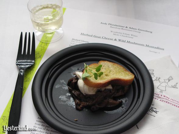 Sample at culinary demo at Epcot Food and Wine Festival, 2009