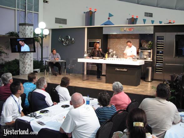 Chef at culinary demo, Epcot Food and Wine Festival, 2009