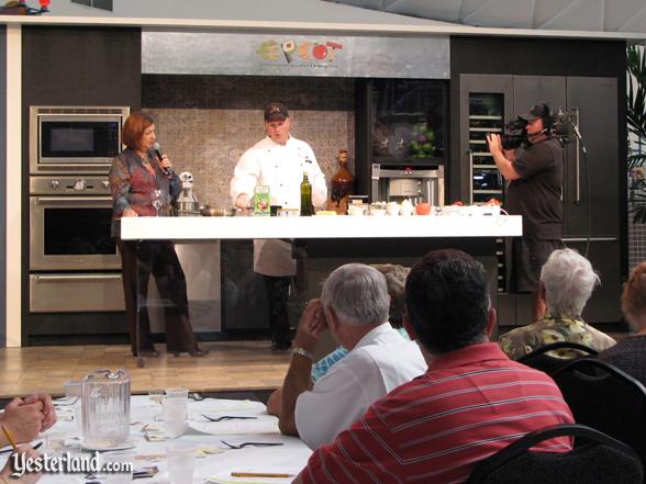 Chef at culinary demo, Epcot Food and Wine Festival, 2009