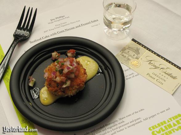 Sample at culinary demo at Epcot Food and Wine Festival, 2009