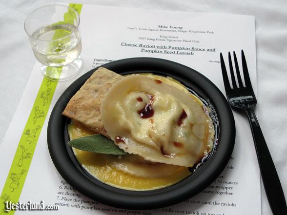 Sample at culinary demo at Epcot Food and Wine Festival, 2009