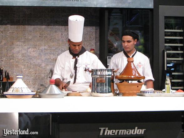 Chef at culinary demo, Epcot Food and Wine Festival, 2009