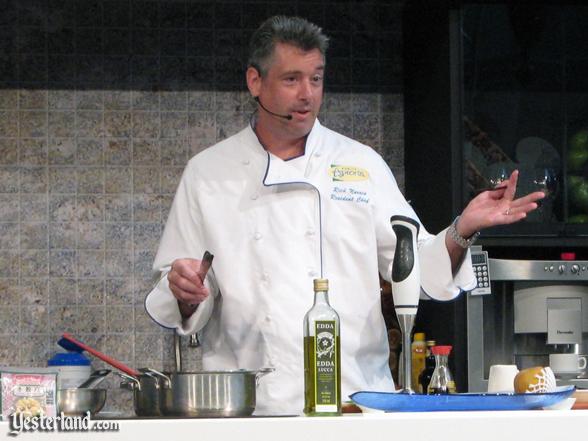 Chef at culinary demo, Epcot Food and Wine Festival, 2009