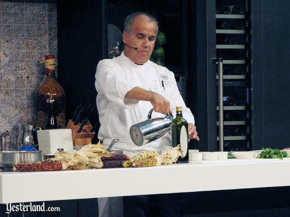 Chef at culinary demo, Epcot Food and Wine Festival, 2009