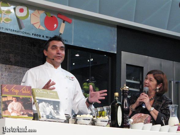 Chef at culinary demo, Epcot Food and Wine Festival, 2009