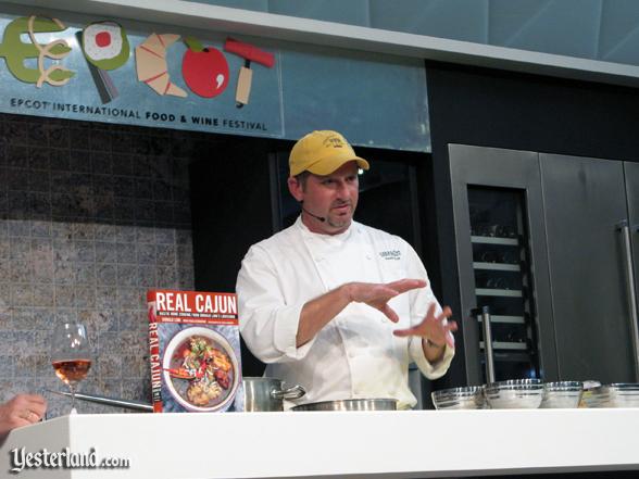 Chef at culinary demo, Epcot Food and Wine Festival, 2009