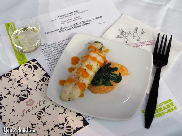 Sample at culinary demo at Epcot Food and Wine Festival, 2009