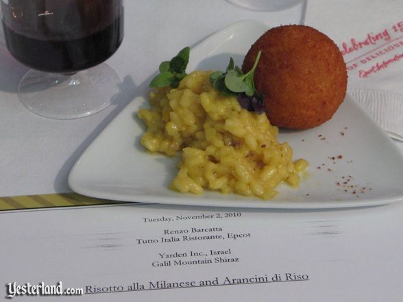 Sample at culinary demo at Epcot Food and Wine Festival, 2010