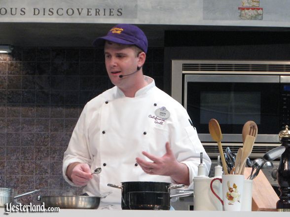 Chef at culinary demo, Epcot Food and Wine Festival, 2010