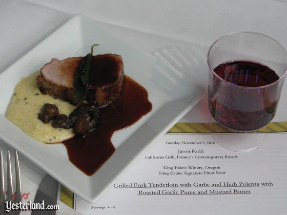 Sample at culinary demo at Epcot Food and Wine Festival, 2010