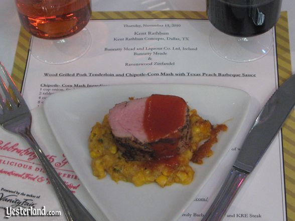 Sample at culinary demo at Epcot Food and Wine Festival, 2010