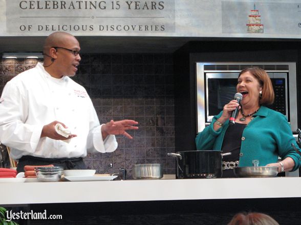 Chef at culinary demo, Epcot Food and Wine Festival, 2010