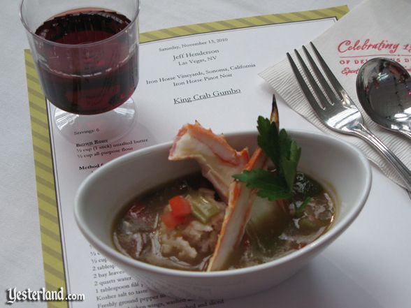 Sample at culinary demo at Epcot Food and Wine Festival, 2010