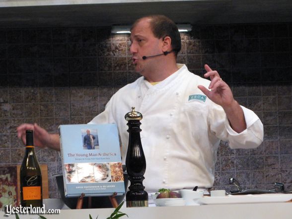 Chef at culinary demo, Epcot Food and Wine Festival, 2010