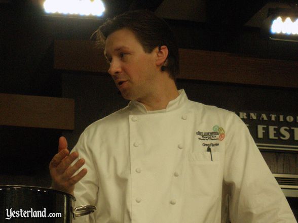 Culinary demo, Epcot Food and Wine Festival, 2011