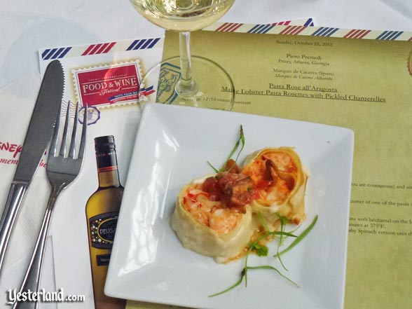 Culinary demo, Epcot Food and Wine Festival, 2012