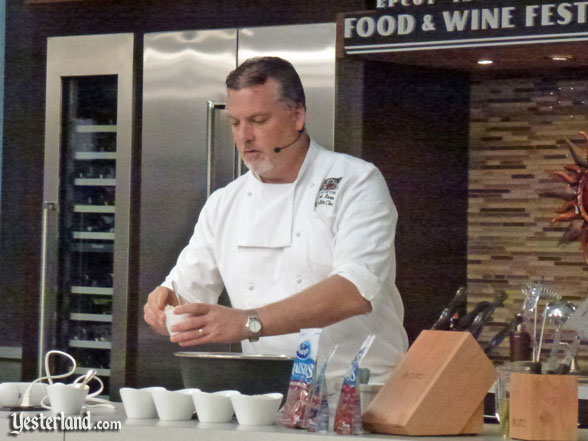 Culinary demo, Epcot Food and Wine Festival, 2012