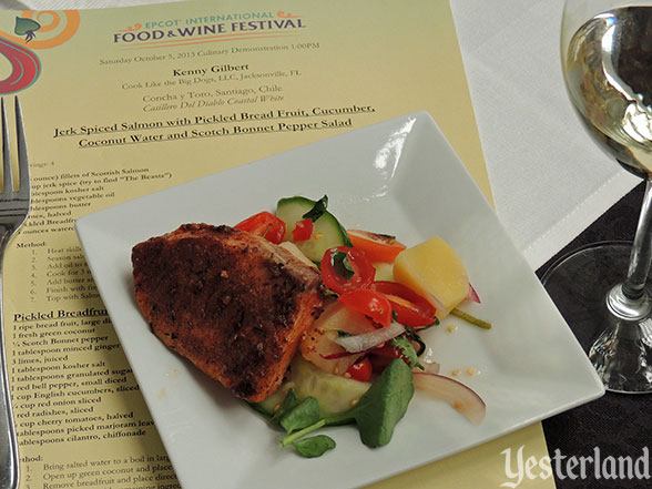 Culinary demo, Epcot Food and Wine Festival, 2013