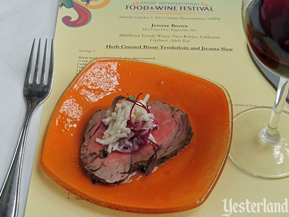 Culinary demo, Epcot Food and Wine Festival, 2013