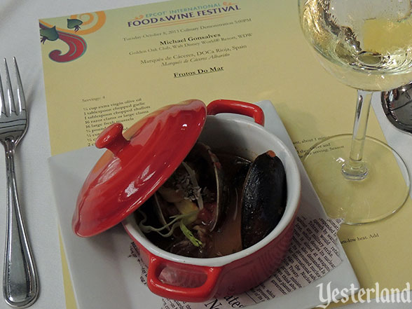 Culinary demo, Epcot Food and Wine Festival, 2013