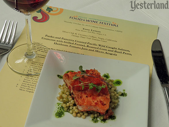 Culinary demo, Epcot Food and Wine Festival, 2013