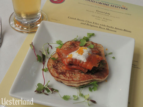 Culinary demo, Epcot Food and Wine Festival, 2013