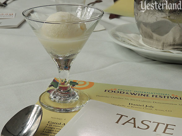 Culinary demo, Epcot Food and Wine Festival, 2013