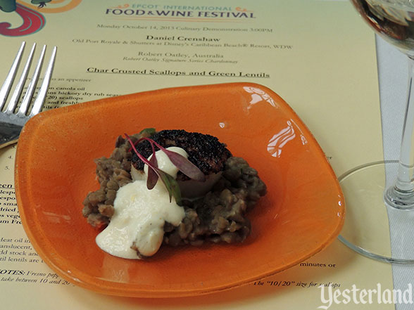 Culinary demo, Epcot Food and Wine Festival, 2013