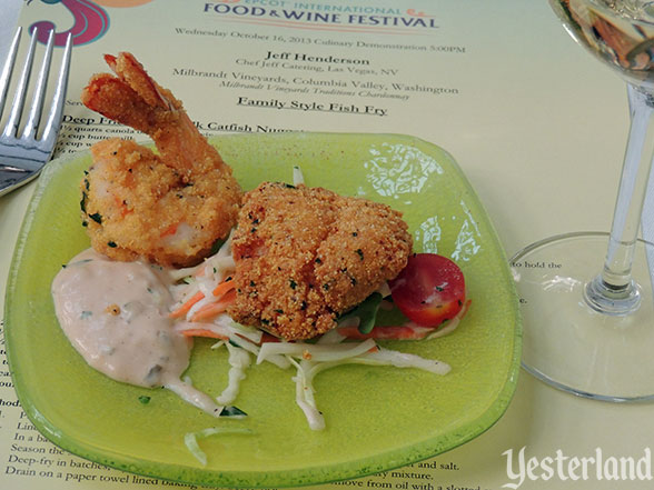 Culinary demo, Epcot Food and Wine Festival, 2013