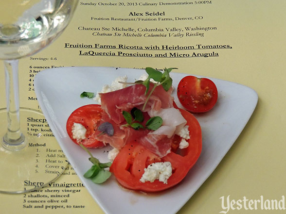 Culinary demo, Epcot Food and Wine Festival, 2013