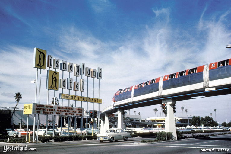 Disneyland Hotel tram history image