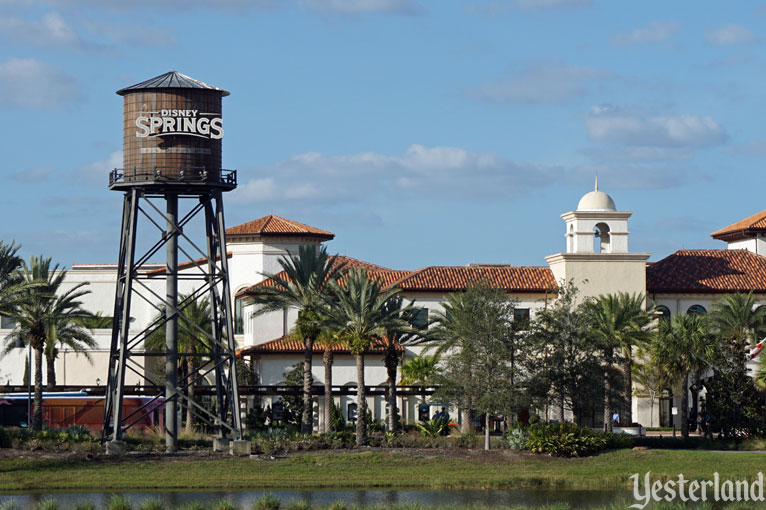 Signature water tower at Disney Springs