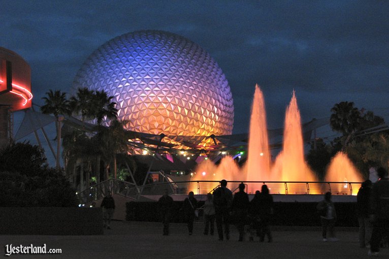 Image for then and now article about Epcot