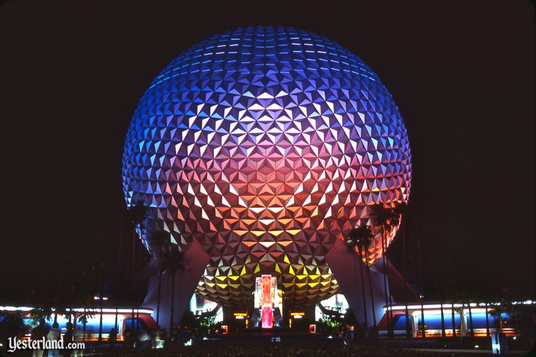 Image for then and now article about Epcot